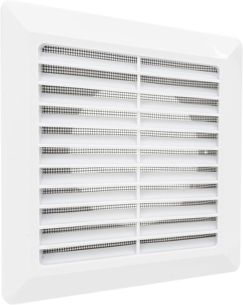 Ventilatierooster met Insectenbescherming en Ronde Aansluiting Ø100mm