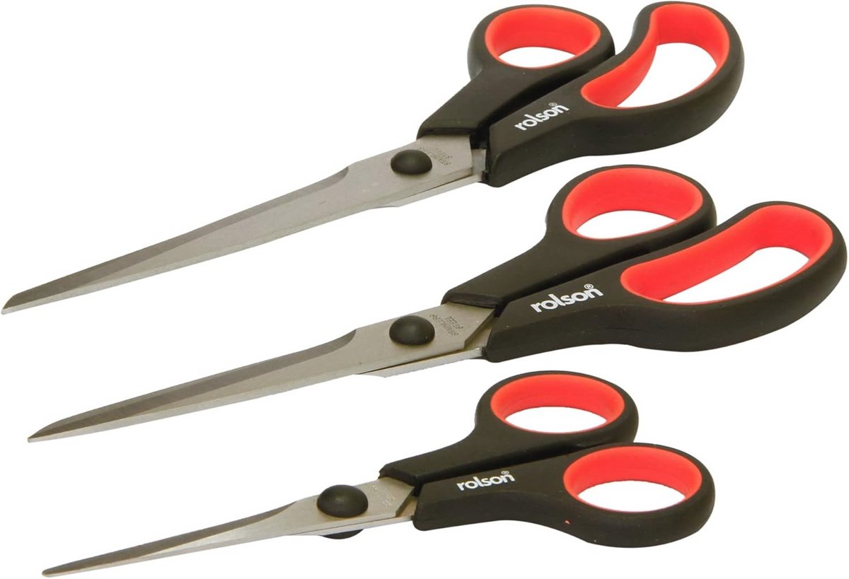 Schaar set 3-delig 140/200/250 mm - Keuken en kantoor scharen