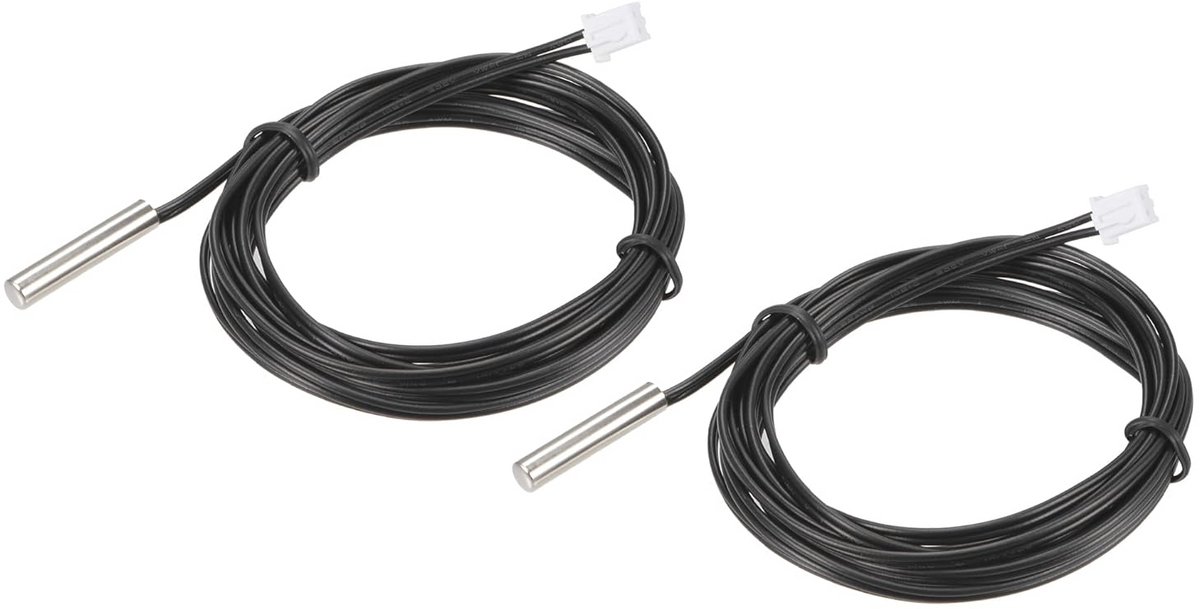 50K Temperatuursensor Sonde met Verlengkabel - 2 Stuks Digitale Thermometer