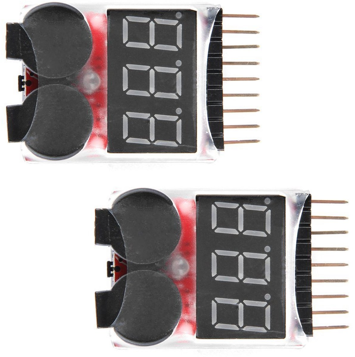 RC Lipo batterijmonitor met alarm en tester voor 1-8 S batterij