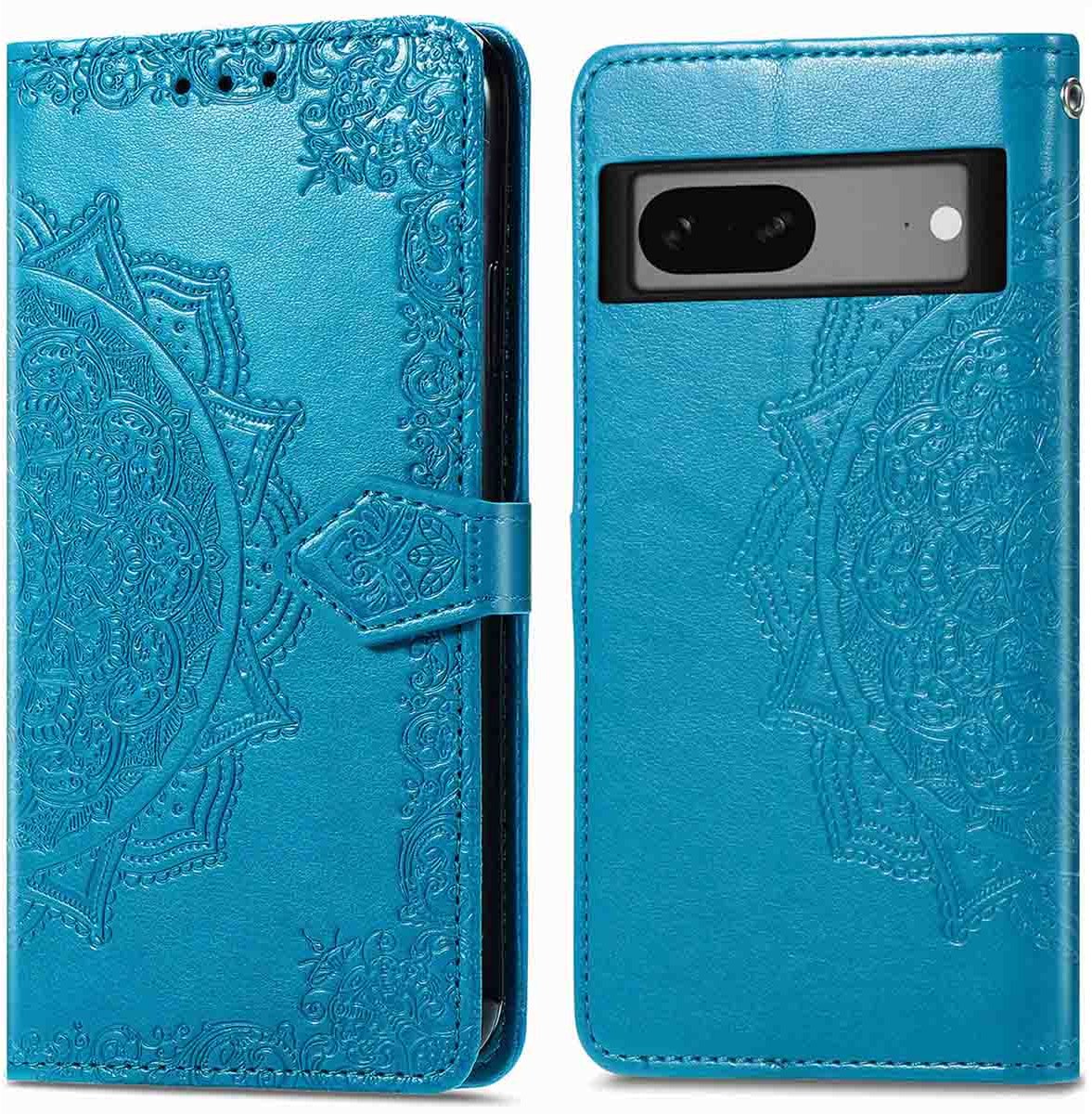 imoshion Hoesje - Geschikt voor Google Pixel 7 - Mandala Bookcase - Turquoise