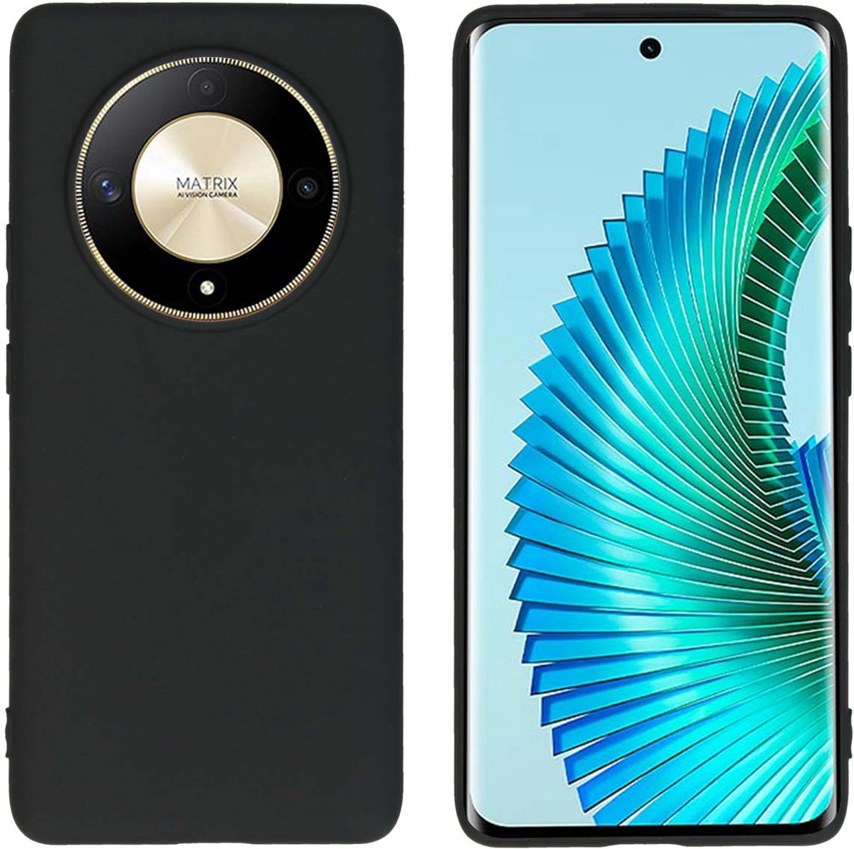 imoshion Hoesje - Geschikt voor Honor Magic 6 Lite - Color Backcover - Zwart