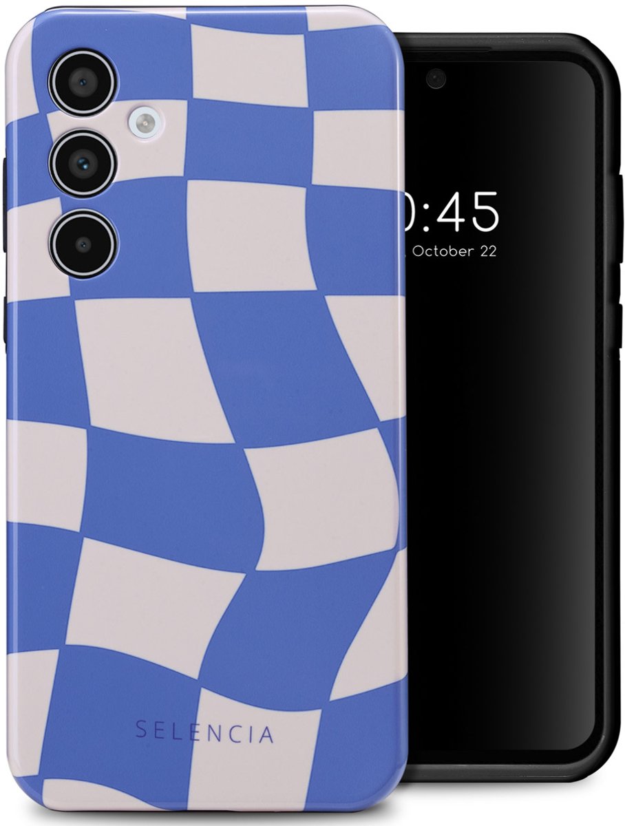 Selencia Hoesje - Geschikt voor Samsung Galaxy A35 - Backcover - Groovy Sapphire Blue