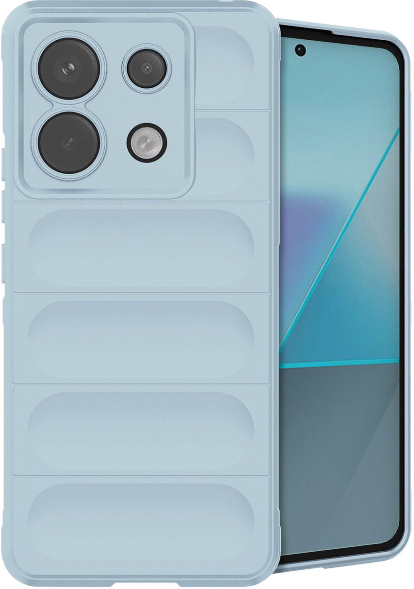imoshion Hoesje - Geschikt voor Xiaomi Poco X6 Pro - EasyGrip Backcover - Lichtblauw