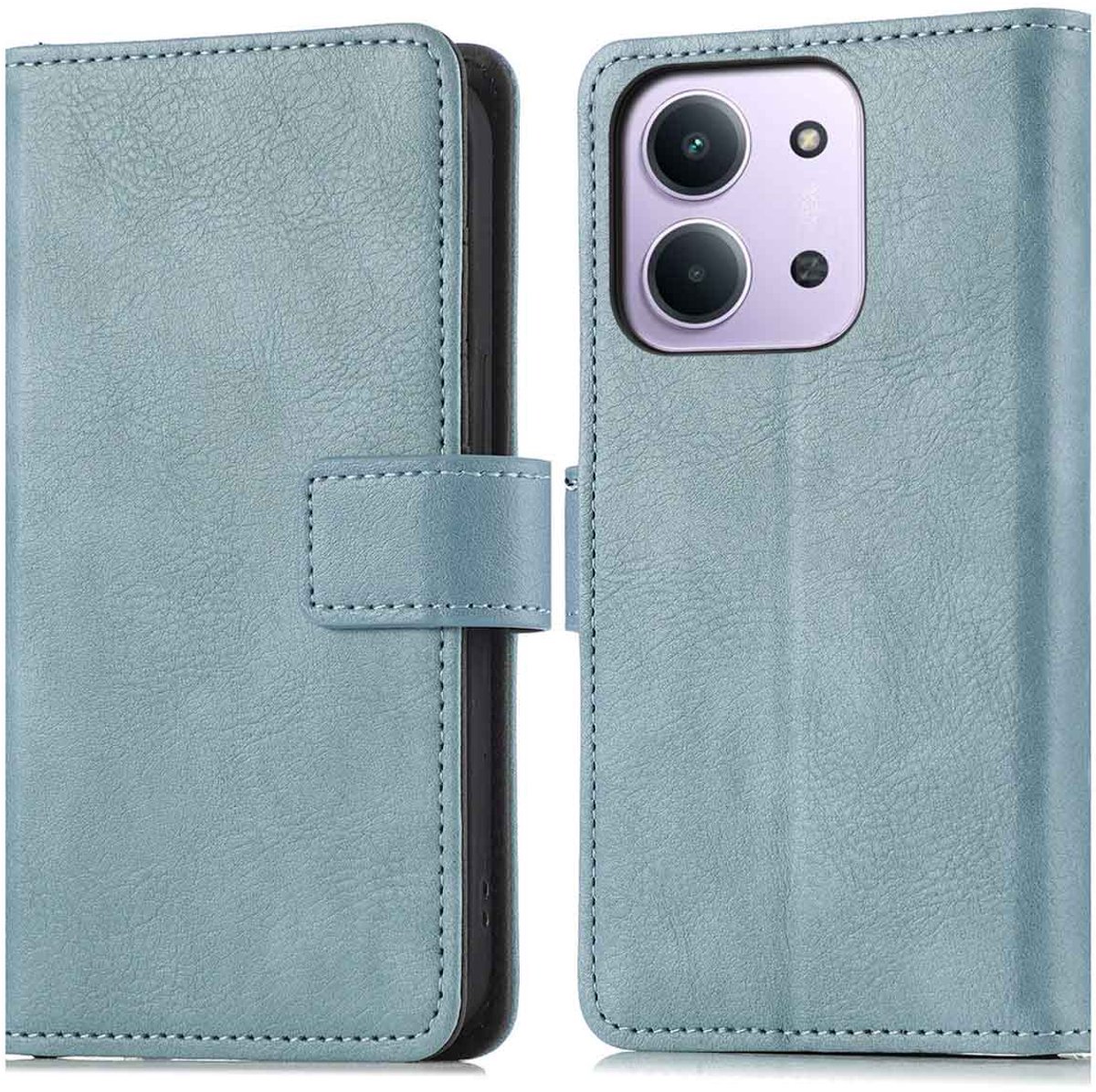 imoshion Hoesje - Geschikt voor Xiaomi Redmi 15C (5G) - Luxe Bookcase - Lichtblauw