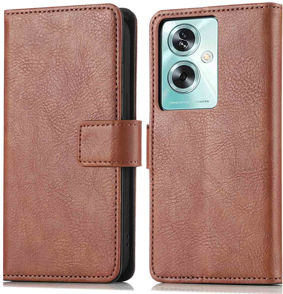 imoshion Hoesje - Geschikt voor Oppo A79 - Luxe Bookcase - Bruin