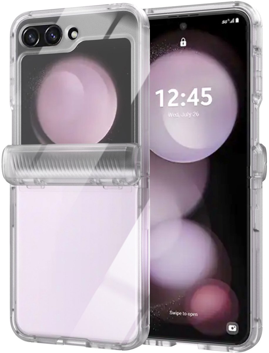Accezz Hoesje Geschikt voor Samsung Galaxy Z Flip 5 Hoesje - Accezz Xtreme Impact Backcover 2.0 - Transparant