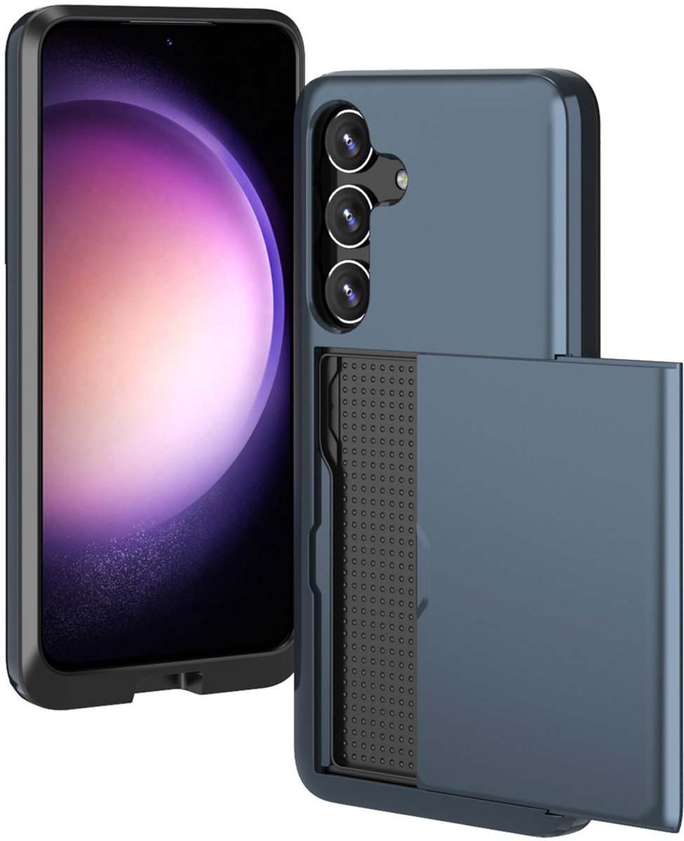 imoshion Hoesje met Pasjeshouder - Geschikt voor Samsung Galaxy S24 - Donkerblauw