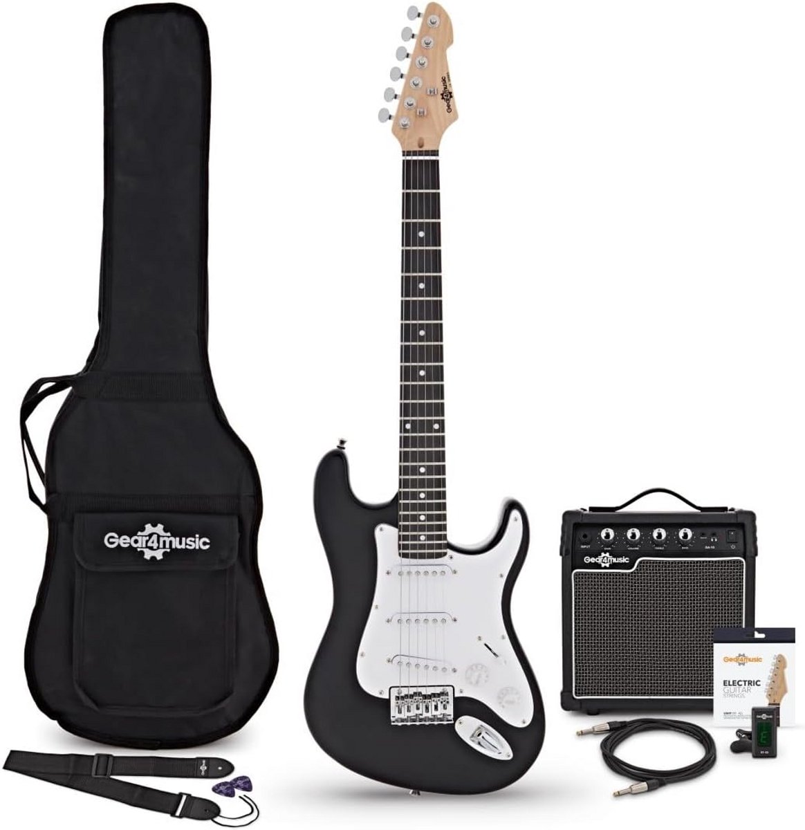 Elektrische Gitaar Set 3/4 Formaat Inclusief 10W Versterker en Accessoires