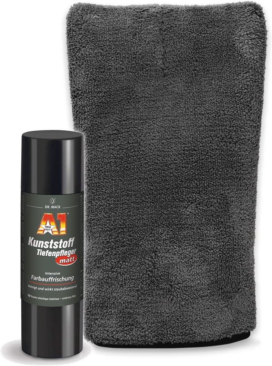 Interieurreiniger Set voor Auto en Huishouding met Microvezel Precisie Handschoen en 250ml Diepteverzorger
