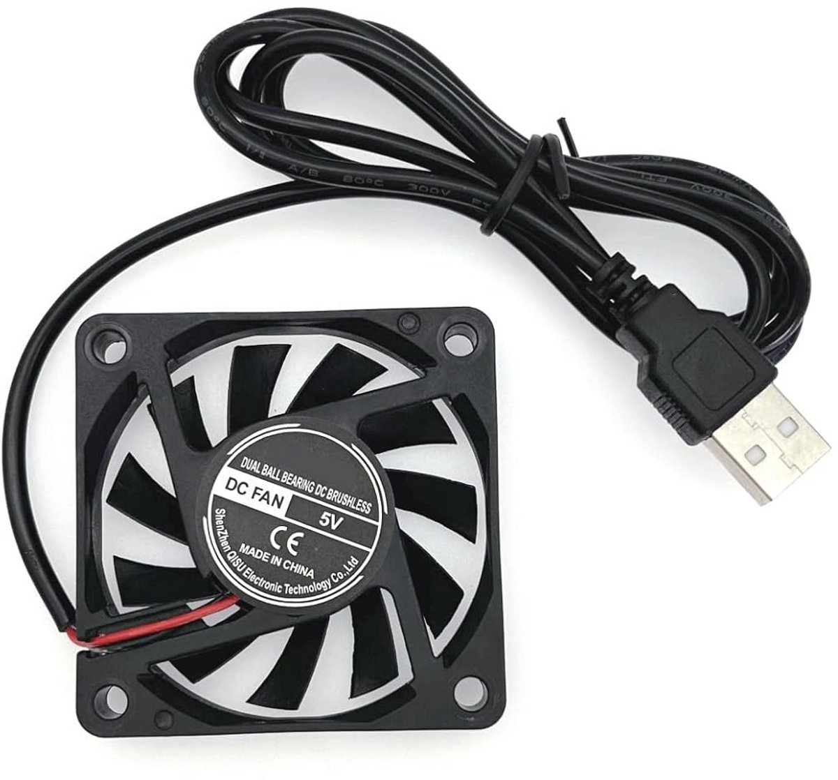 Kleine Stille 60mm Koelventilator met USB - 5V DC Borstelloze Ventilator voor 3D-printer