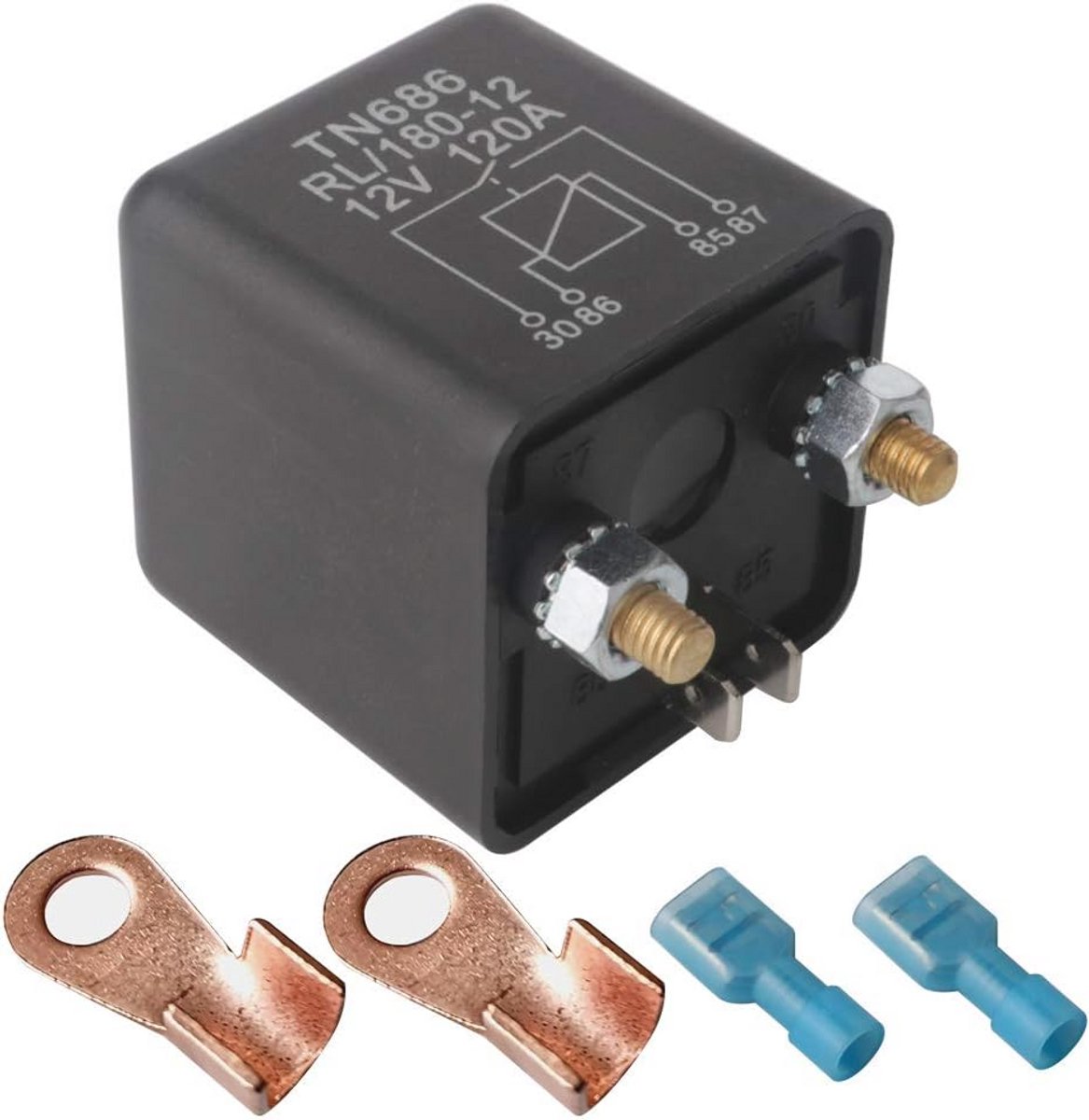 12V DC 120Amp Split Charge Relay met 2Pin Voetafdruk en Terminal