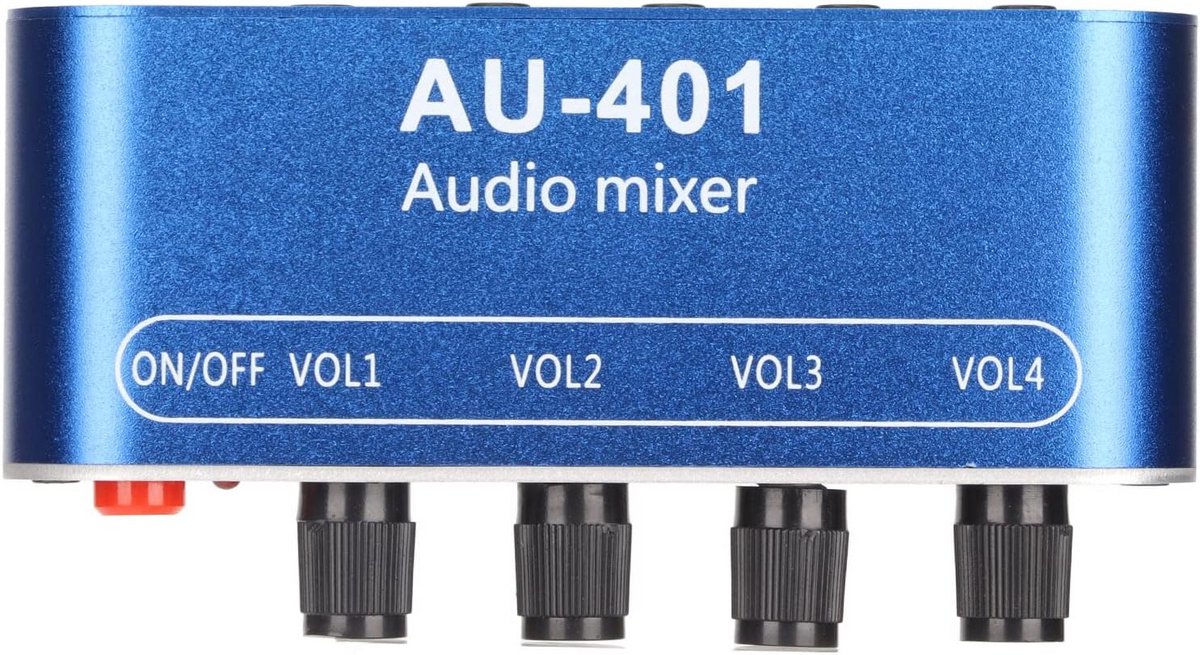 4 Kanaals Mini Audio Mixer Draagbare Stereo Geluidsversterker