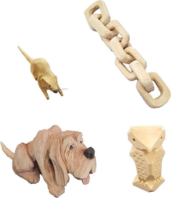 Kit 14 Blocs De Sculpture En Tilleul KAHEIGN - Bois Non Fini Pour Débutants Et Experts 2 Tailles