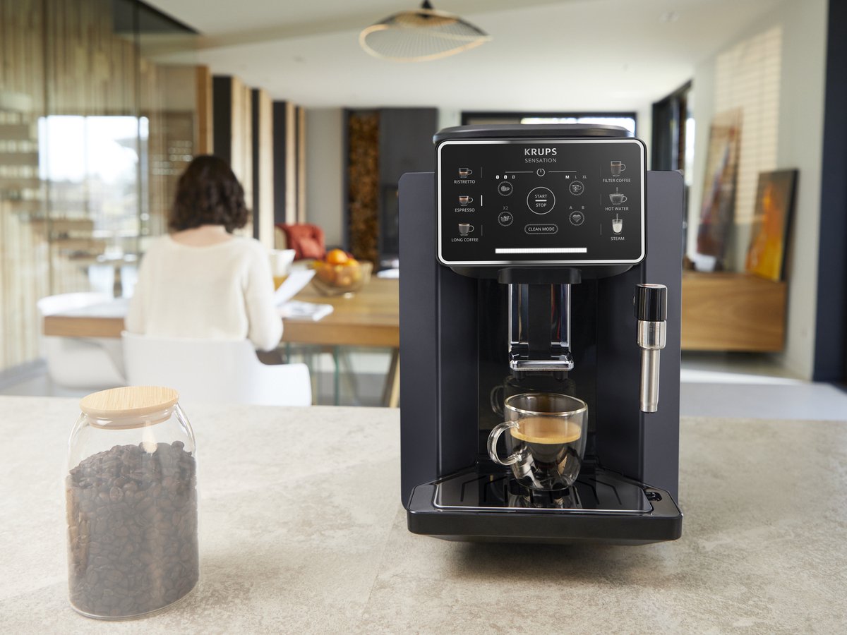Krups Sensation C50 EA910B - Volautomatische Espressomachine - Nachtzwart - Favorieten Opslaan - Koffiemachine met bonen — afbeelding 7