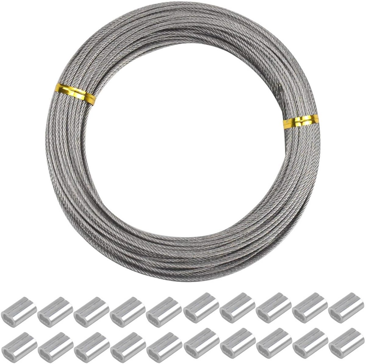 Sterke Roestvrij Staal Draad Kabel voor Tuin en Creatief Gebruik - 1,5 mm, 30 m