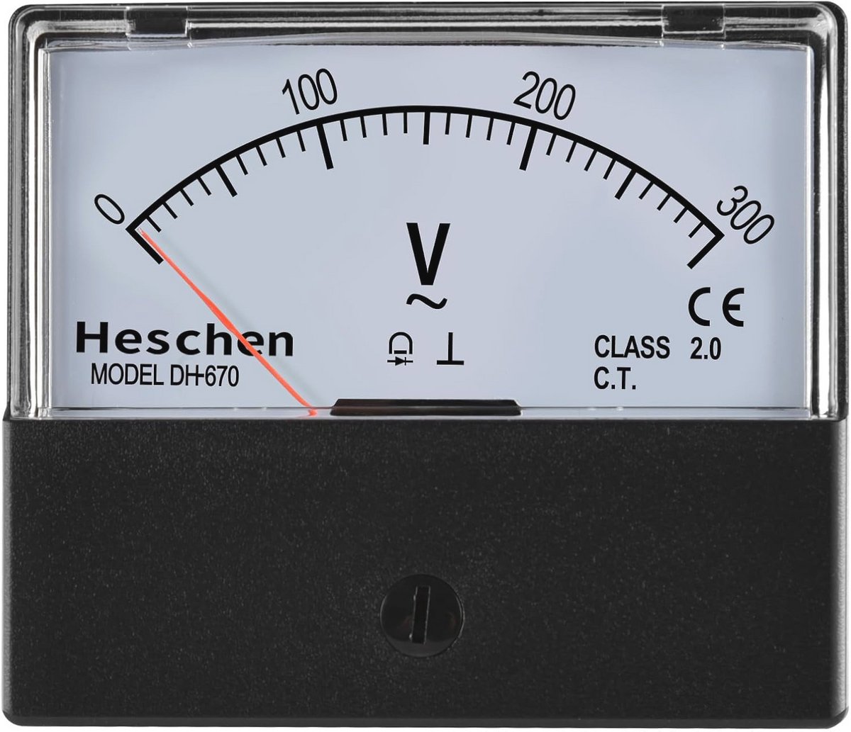 Rechthoekige Analoge Voltmeter AC 0-300V 70x60mm