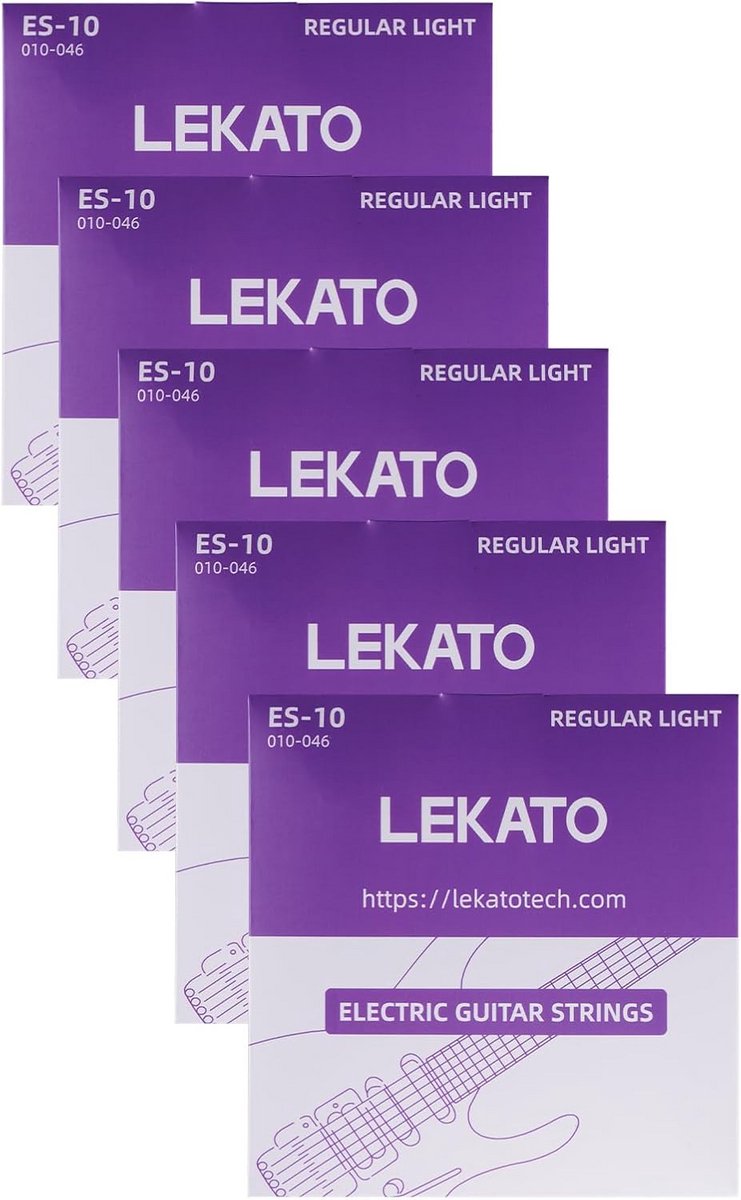 5 Pack Gitaarsnaren Elektrisch - Regular Light 10-46 Set