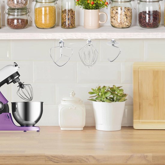 Universele Stand Mixer Accessoires Organizer - 4 Stuks Houder voor Mixer Opzetstukken — afbeelding 4