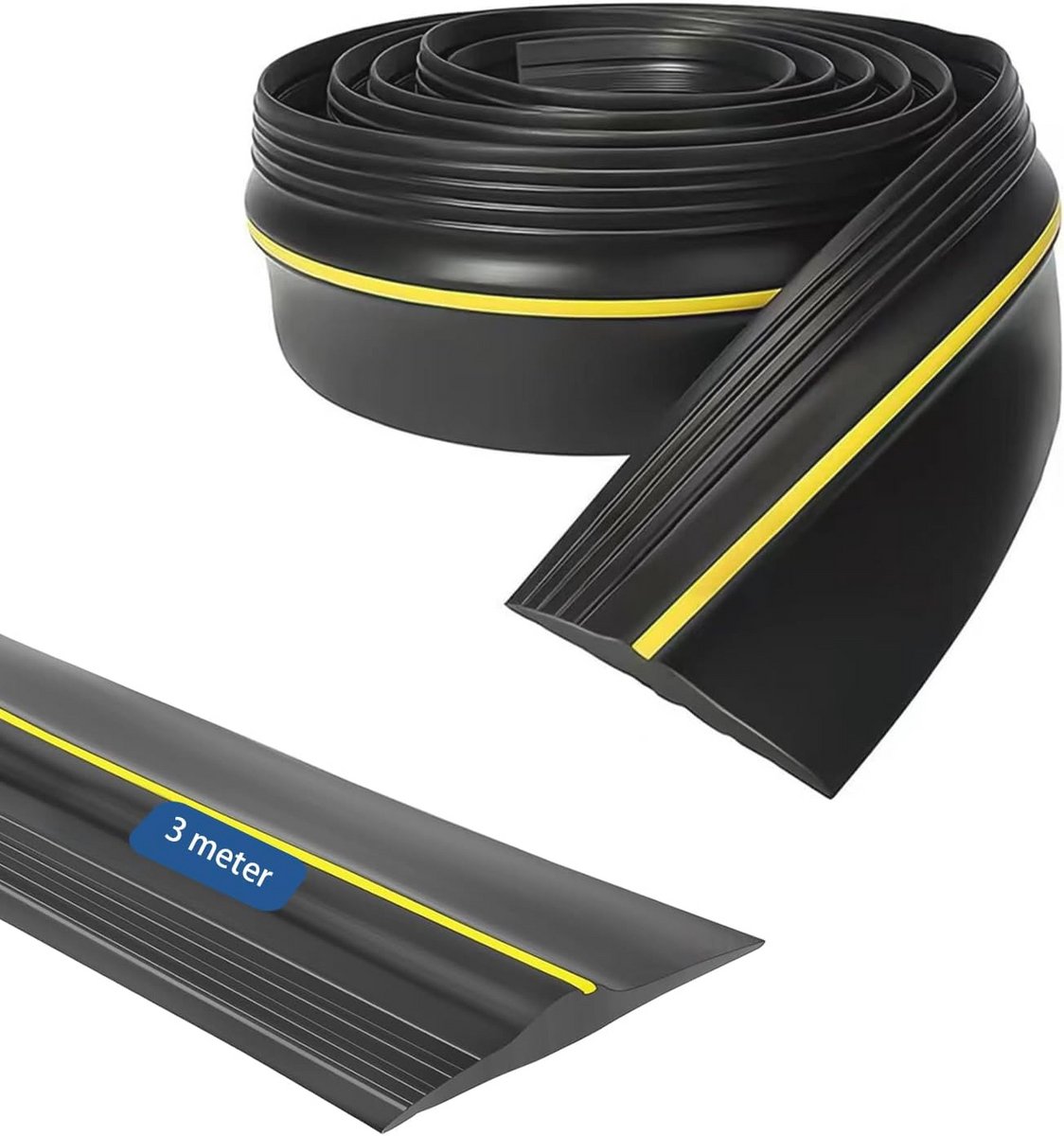 Garagedeurafdichting 3,0 m - Weerbestendige Rubber Drempelafdichting voor Droge en Schone Garages