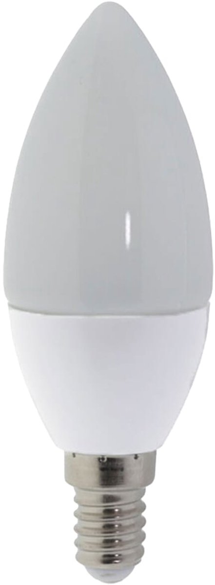 Optonica LED Kaarslamp E14 - 6W (vervangt 50W) - 480lm - 4500K Neutraal Wit - 230V - Dimbaar - Energiezuinig