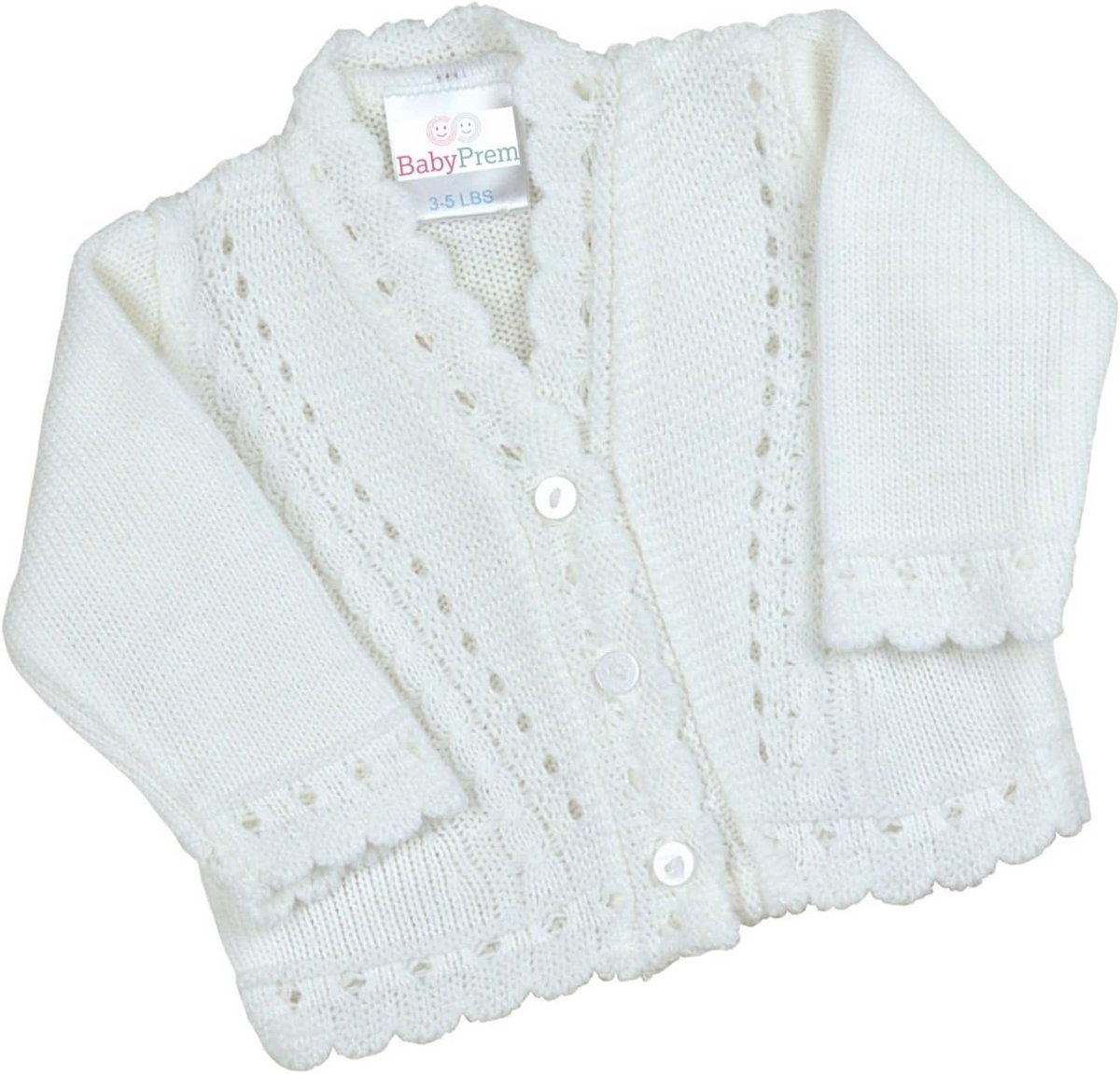 Gebreide Cardigan voor Premature Baby's 38-50cm 1.6-3.4kg