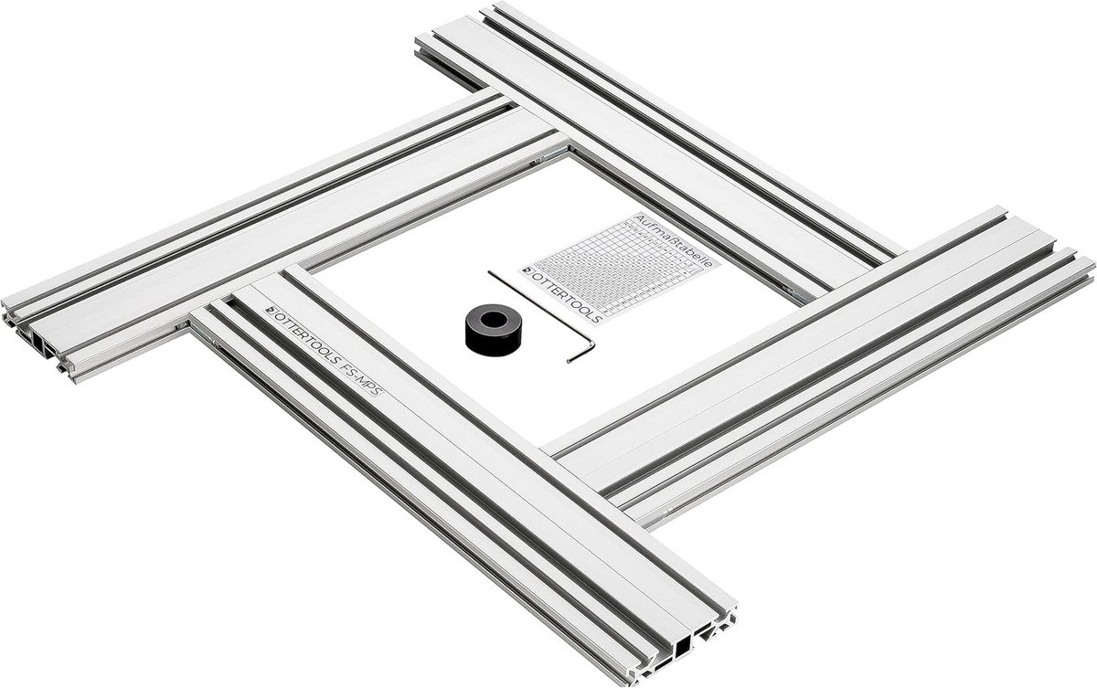 Verstelbare Freessjabloon voor Rechthoekige Uitsparingen - Geschikt voor Bovenfrees (500mm x 300mm)