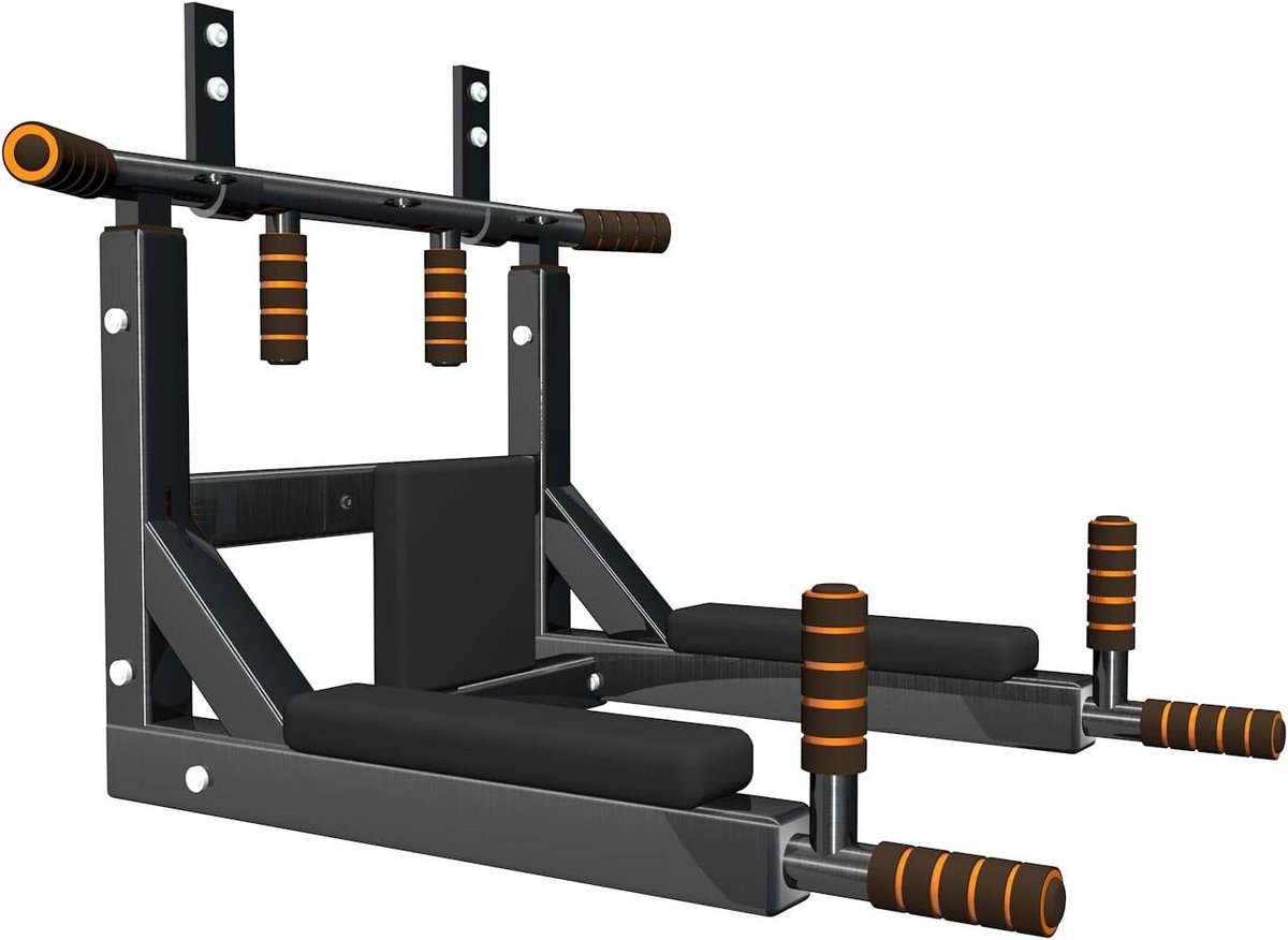 Wandmontage Chin Up Bar voor Thuis Gym – Oefen Je Bovenlichaam met Krachtige Pull Ups