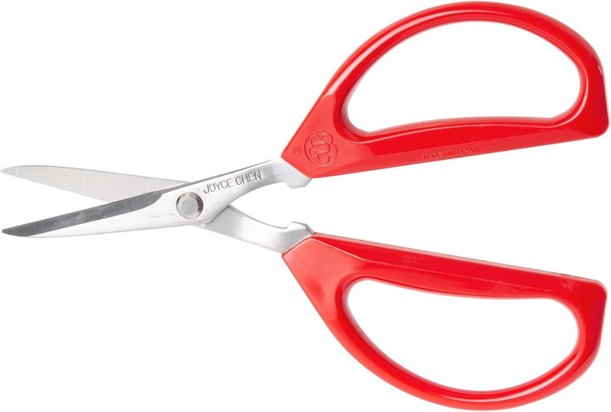 Multifunctionele Keukenschaar met Comfortabele Handgrepen - Rood