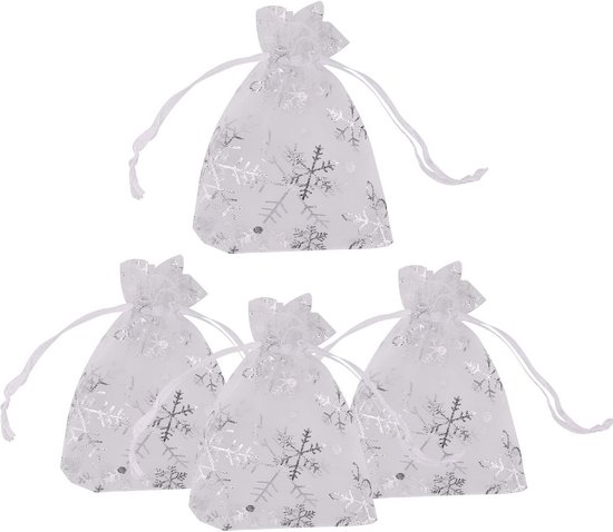 DODXIAOBEUL 100 Stuks Organza Zakjes Met Trekkoord – 15 X 20 Cm, Zwarte Geschenkzakjes Voor Kerst, Bruiloft, Snoep, Sieraden En Feestartikelen