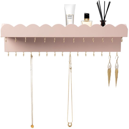 CIYODO 2stuks Wanddecoratie Sieraden Organizer Verstelbare Sieradenhouder Voor Oorbellen Makkelijk Te Installeren Wanddisplay Voor Kettingen Armbanden