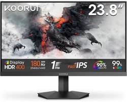 24 Inch QHD 1440P Gaming Monitor 180Hz IPS 1ms Adaptive Sync