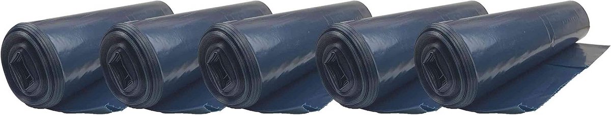 Extra Sterke Blauwe Vuilniszakken 120 Liter - 5 Rollen Scheurvast