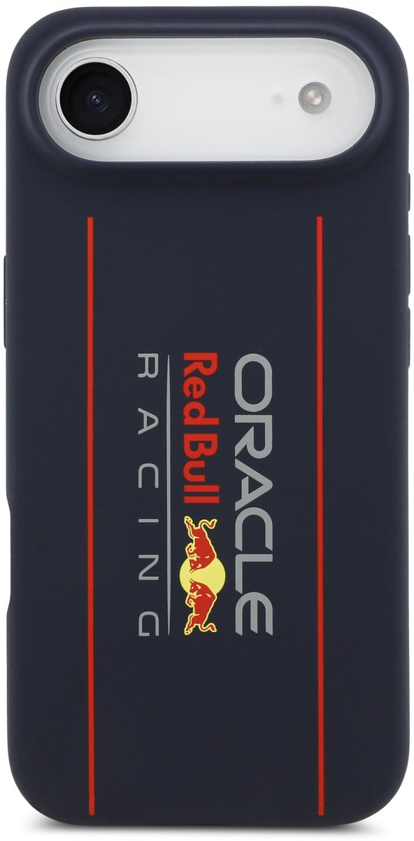 Red Bull Racing Silicone Oversize Vertical Logo Back Cover hoesje met MagSafe voor Apple iPhone Air - Donkerblauw van Merkloos — afbeelding 2
