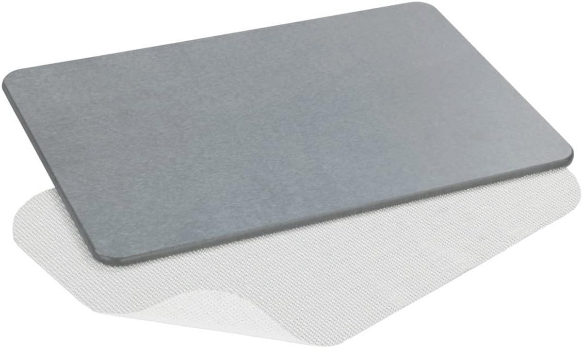 Stunq® Antislip Badmat van Kiezelgoer - Hygiënisch en Sneldrogend - 60 x 39 cm - Grijs