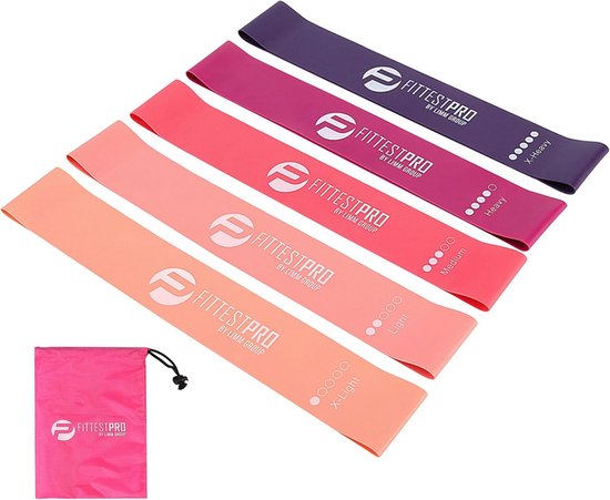 Fitness elastiek weerstand band - blauw - kopen? | Korting tot 33