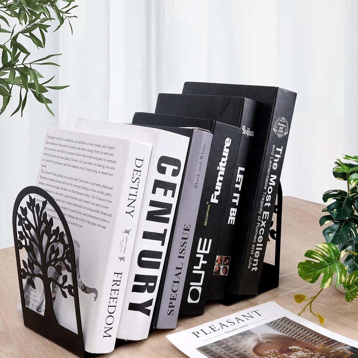 Stunq® 3 paar boekensteunen, boekensteunen, metalen boekenhouders, boekenhouders, boekenhouder, boekhouder, onzichtbare boekenplank
