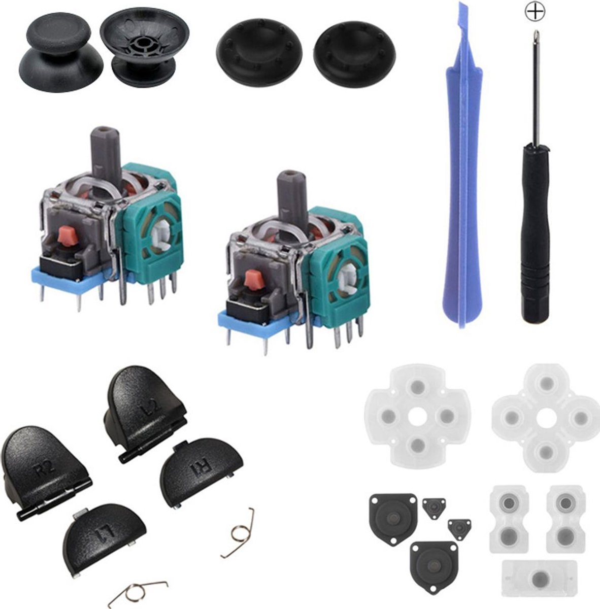 Geschikt voor PS4 controller reparatieset, 23 stuks