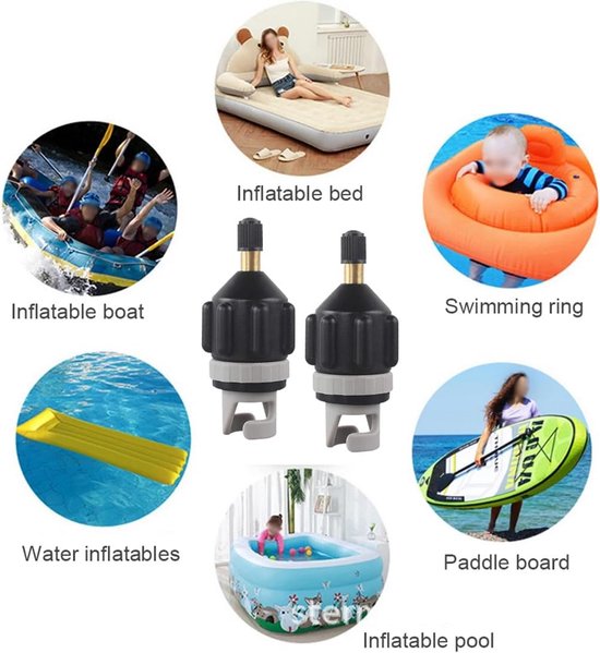 Universele SUP Ventieladapter voor Compressor - Snel Opblazen van Paddleboards, Kajaks en Boten van Universele — afbeelding 5
