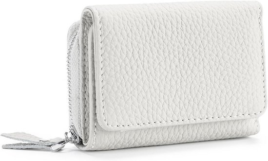 CONTACT'S Mode Echt Leer Dames Portemonnee ID Kaarthouder Met Dubbele Rits Kleine Dames Portemonnee – koop de beste producten in de online winkel