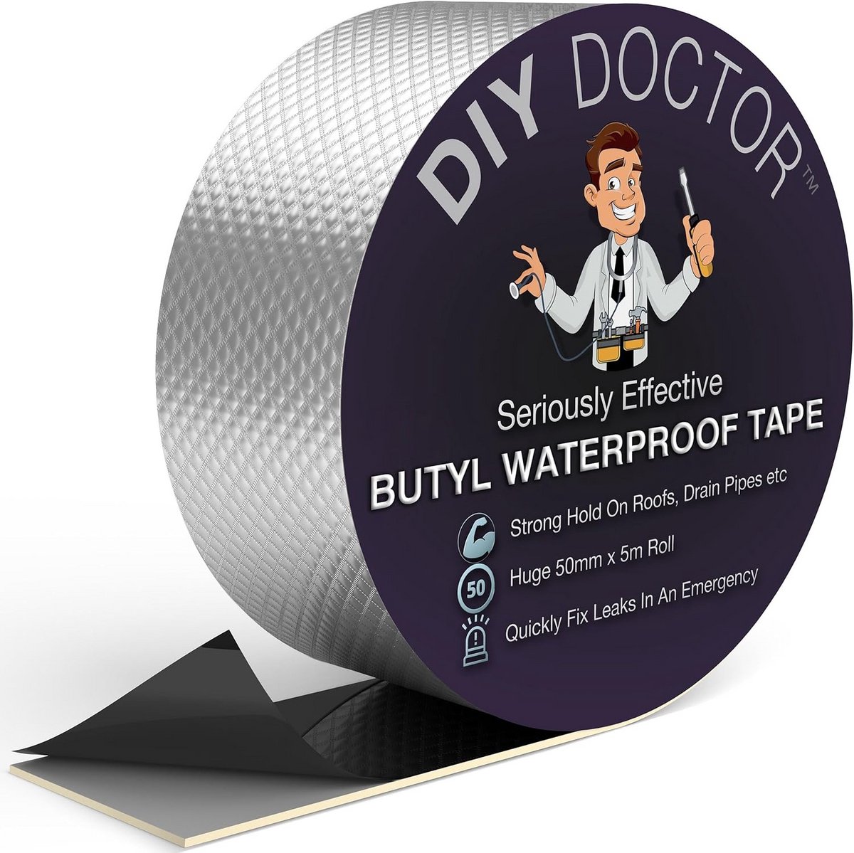 Waterdichte Afdichtingstape Aluminium Dakreparatie 50mm x 5m voor Lekken en Noodreparaties