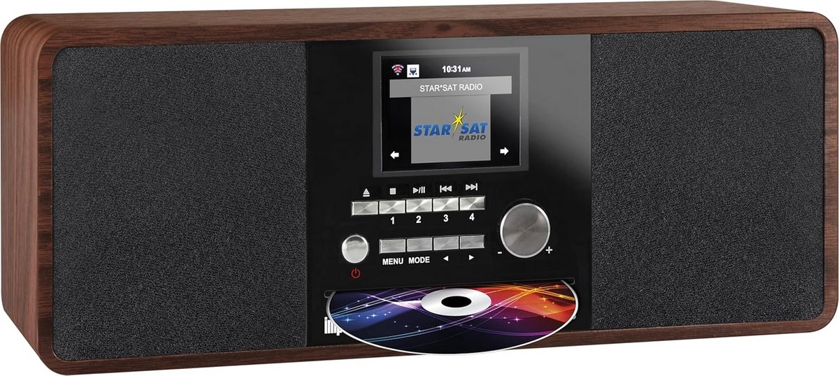 Hybride Internetradio met DAB+, FM en CD-speler, Bluetooth en Spotify Connect