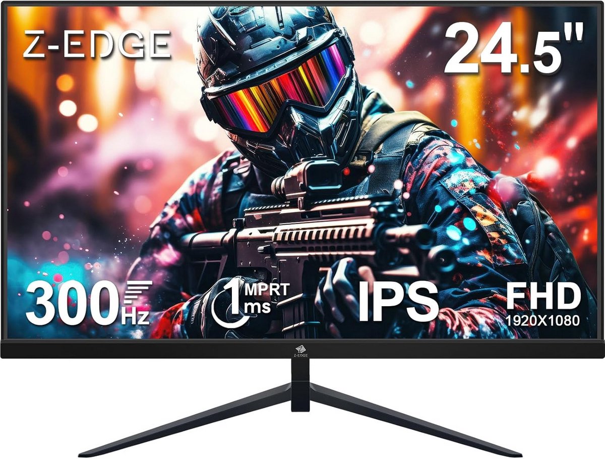 25 Inch IPS Gaming Monitor 300Hz 1ms FHD 1080P met FreeSync en Ultra Dunne Rand