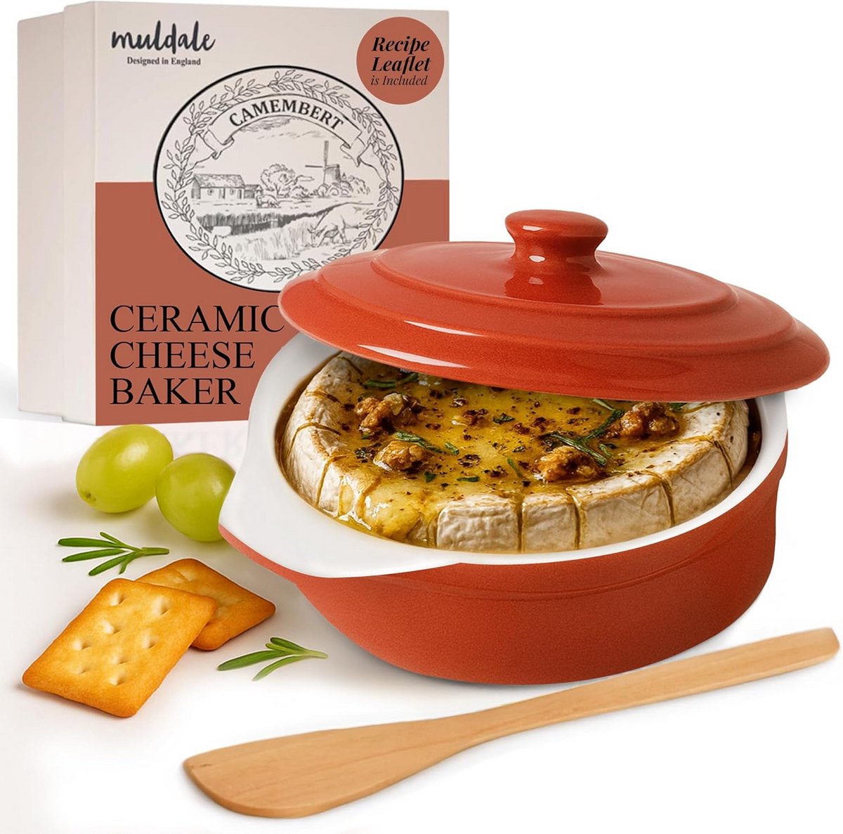 Ronde Ovenschaal voor Camembert en Brie met Deksel - 14 cm