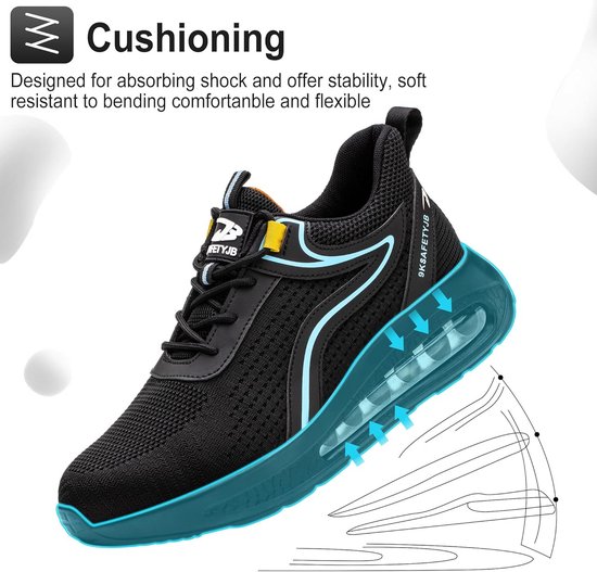 DYKHMILY Stalen Neus Schoenen Lichtgewicht Heren Veiligheidssneakers