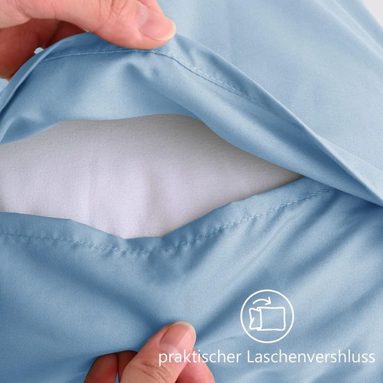 Lanqinglv Set van 2 kussenslopen 40 x 80 cm, flanel pluche