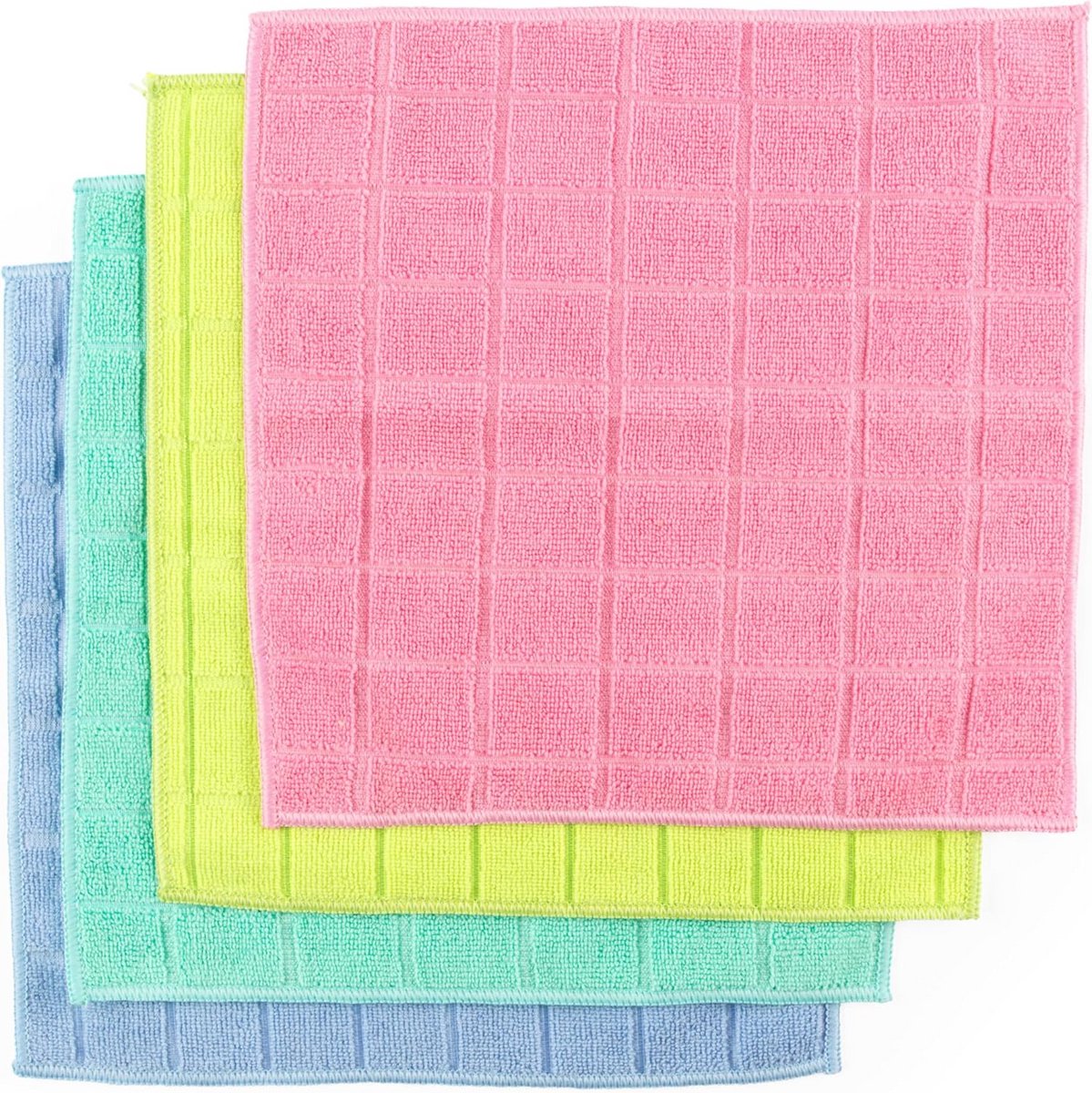 Microvezeldoek set van 4 - wasbaar en herbruikbaar