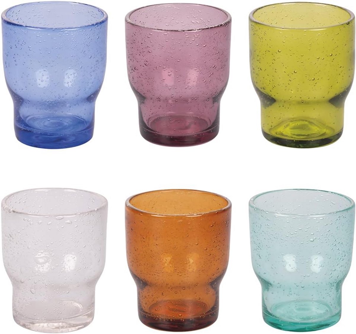 Set van 6 Waterglazen 325 ml - Pasta Glas - Vaatwasmachinebestendig