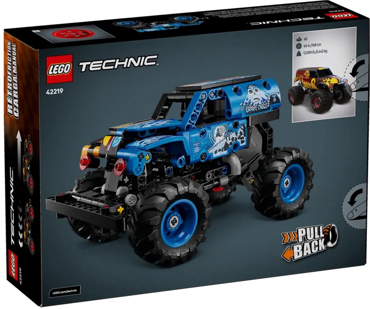 LEGO Technic 42219 - Monster Jam Grave Digger - Vuur & Ijs — afbeelding 11
