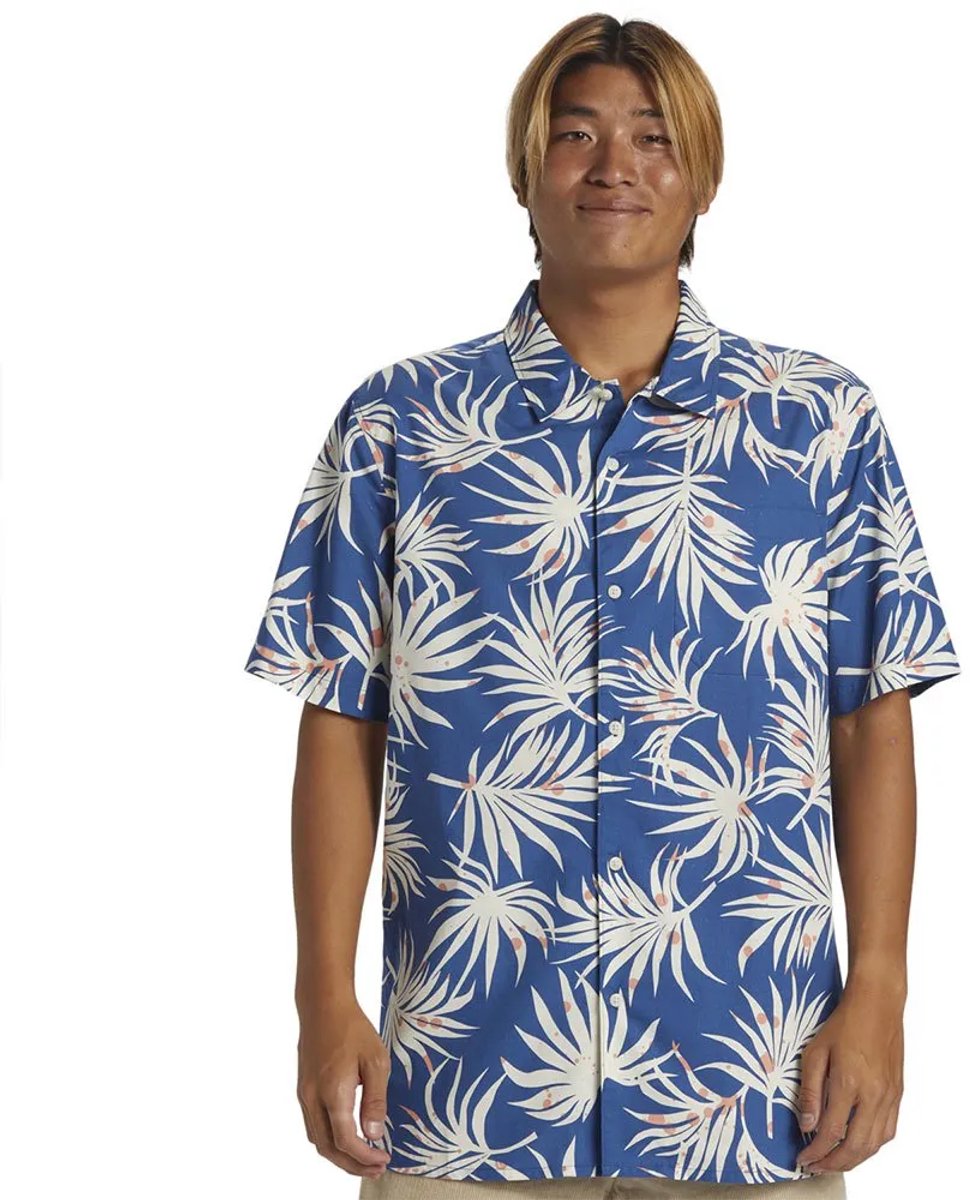 Quiksilver Beach Club Casu Overhemd Met Korte Mouwen L Man Blauw